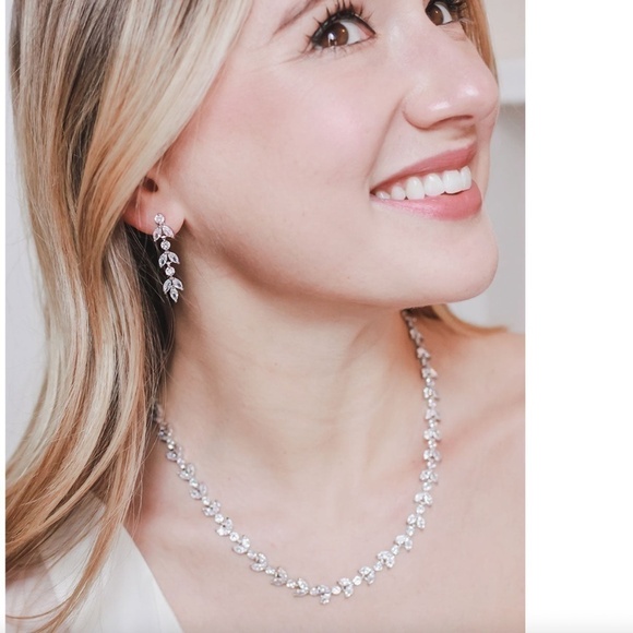 Dareth Colburn Bridal Earrings and Necklace Set - Picture 1 of 5